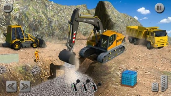 砂挖掘机卡车驾驶拯救模拟器