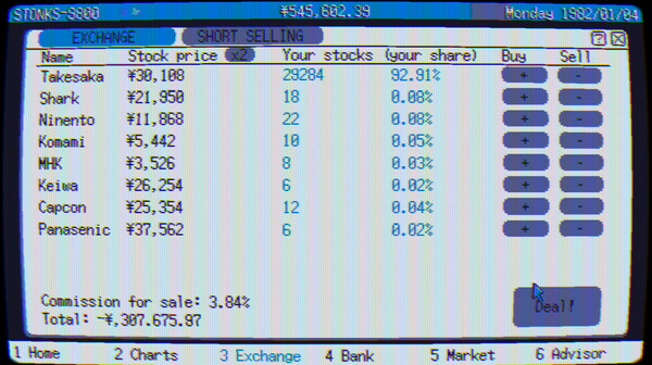 STONKS-9800：股票市场模拟器
