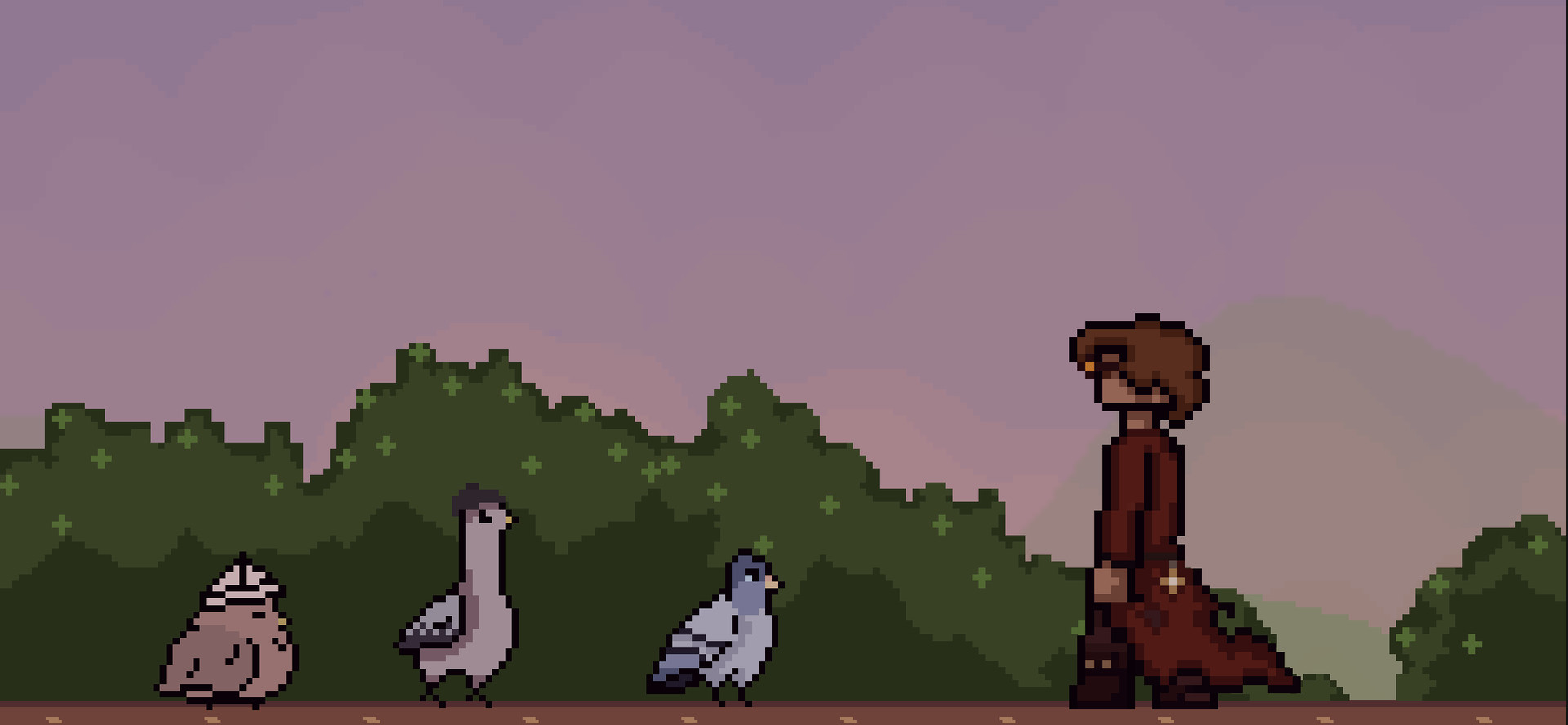Three Pigeons in a Trench Coat