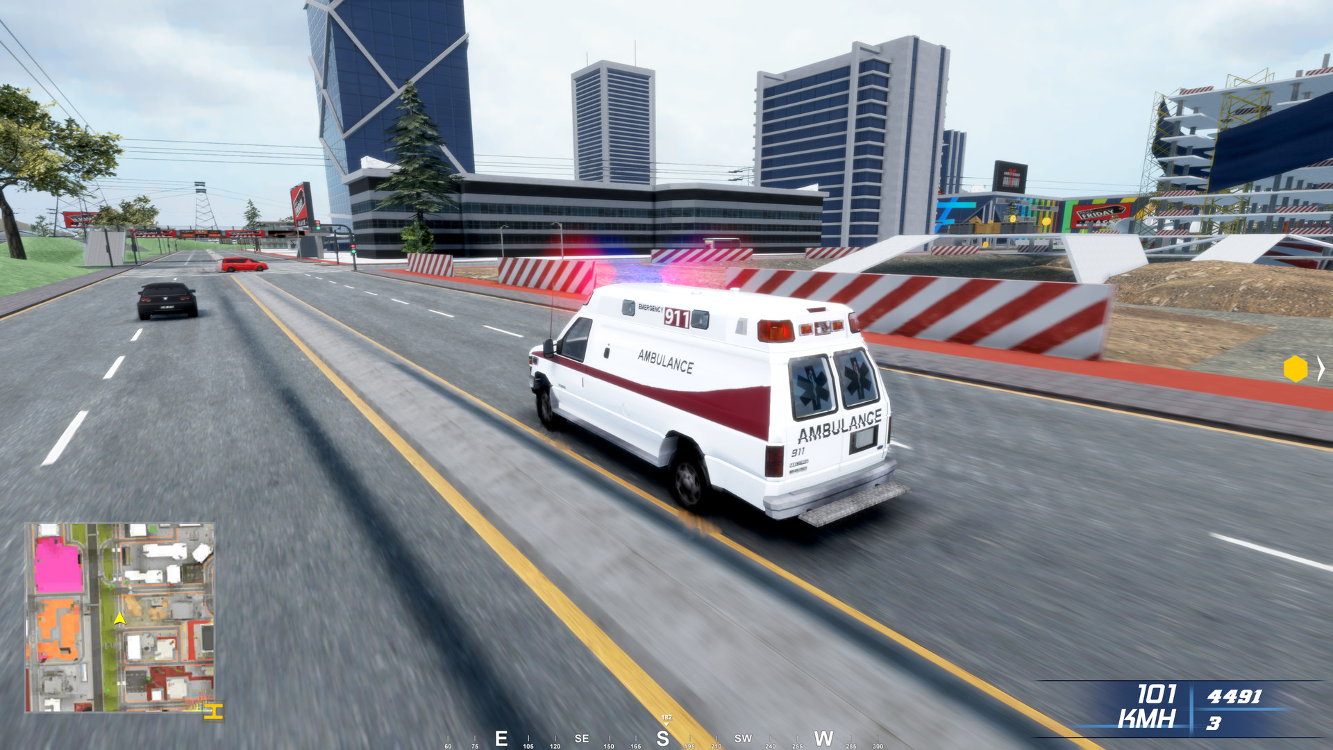 救护车应急模拟