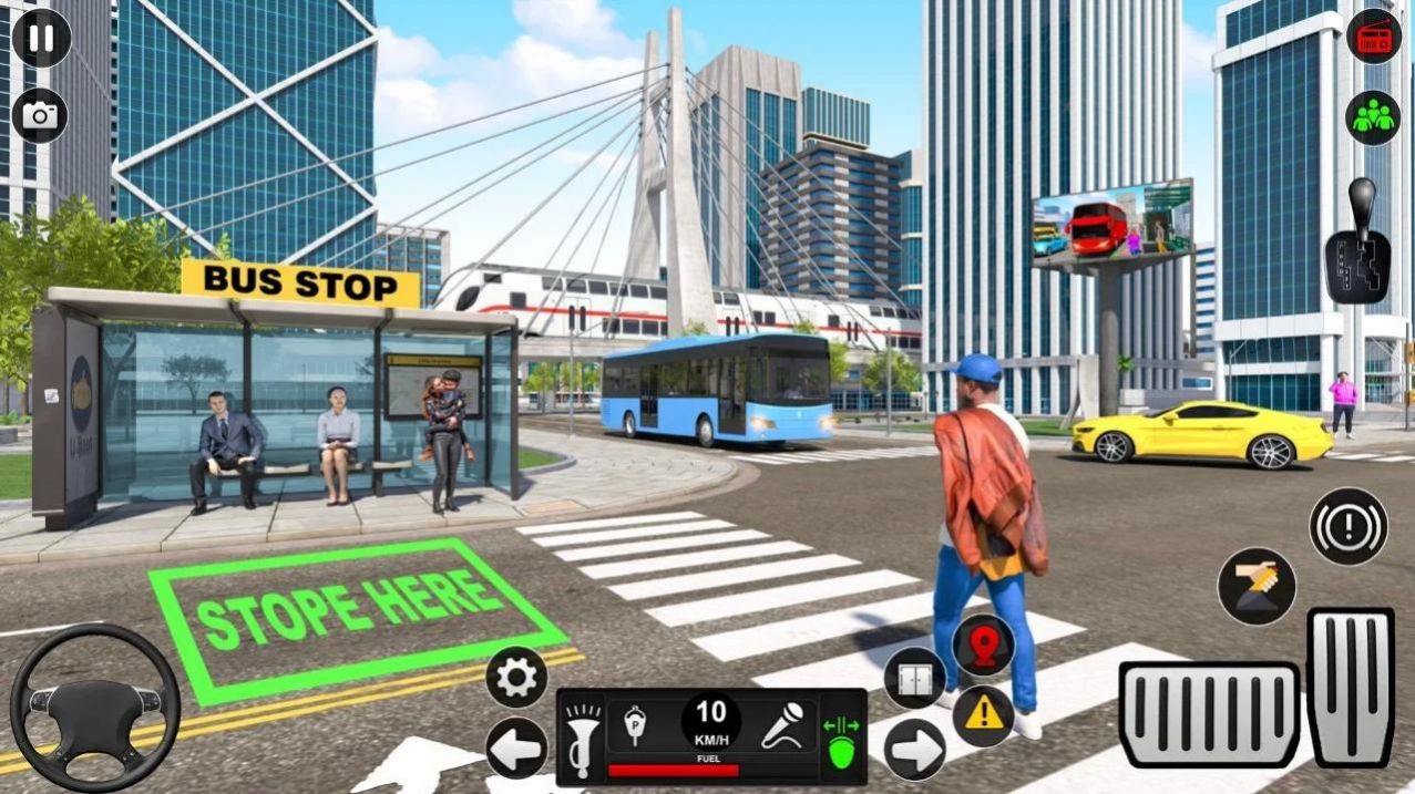 城市公共汽车交通模拟器