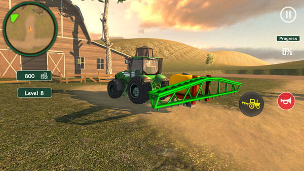 农业拖拉机模拟器：大农场