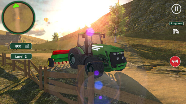 农业拖拉机模拟器：大农场