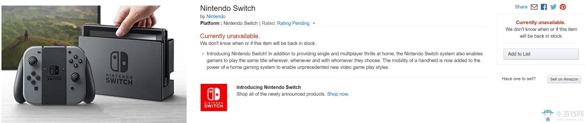 首批任天堂Switch预购竟如此火爆 不按套路出牌啊