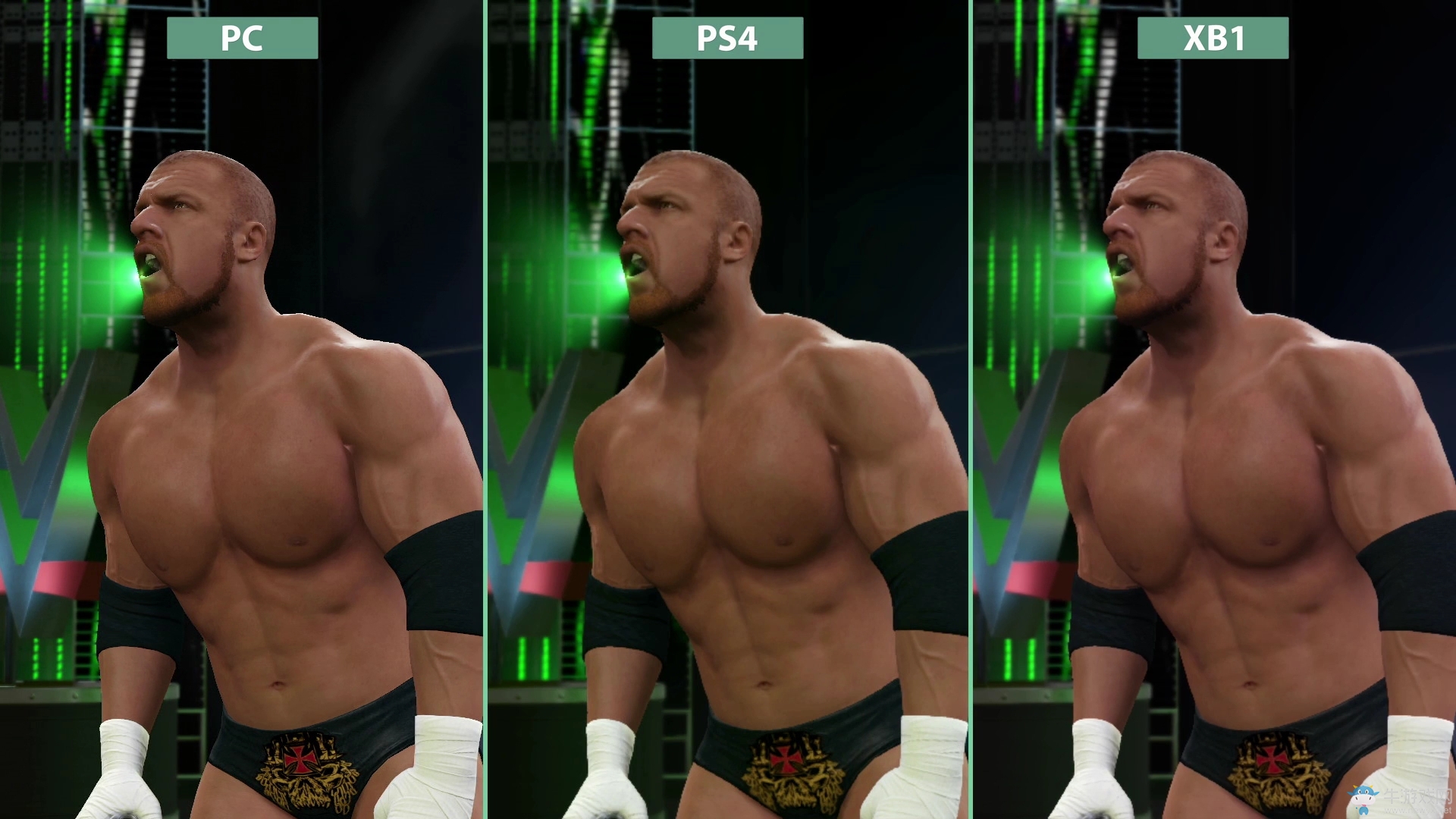 《WWE 2K17》PC VS 主机画质对比 没白等啊！