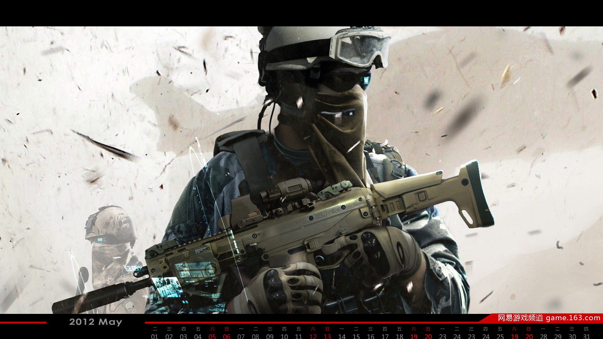 现代战术射击游戏 《幽灵行动4：未来战士》精美壁纸